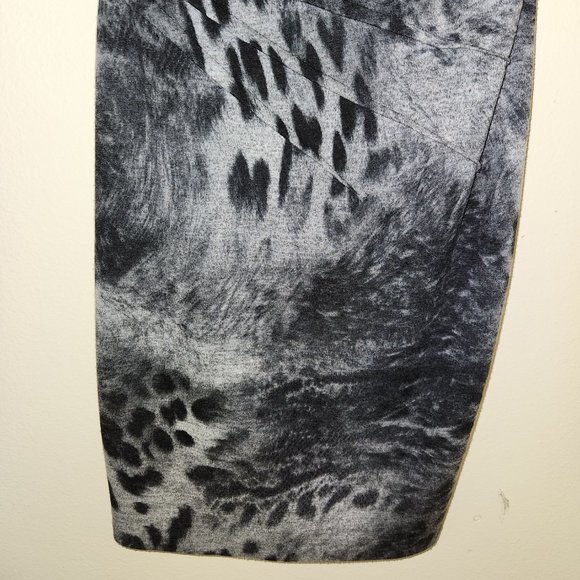 Cache SL Lined Black White Animal Print Sheath Dress 6 - Picture 3 of 14